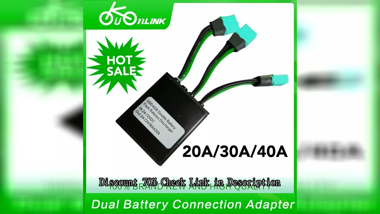 Dual Battery Balanced Discharge Module,Simultaneous Connection Adapter,Ebike Parts