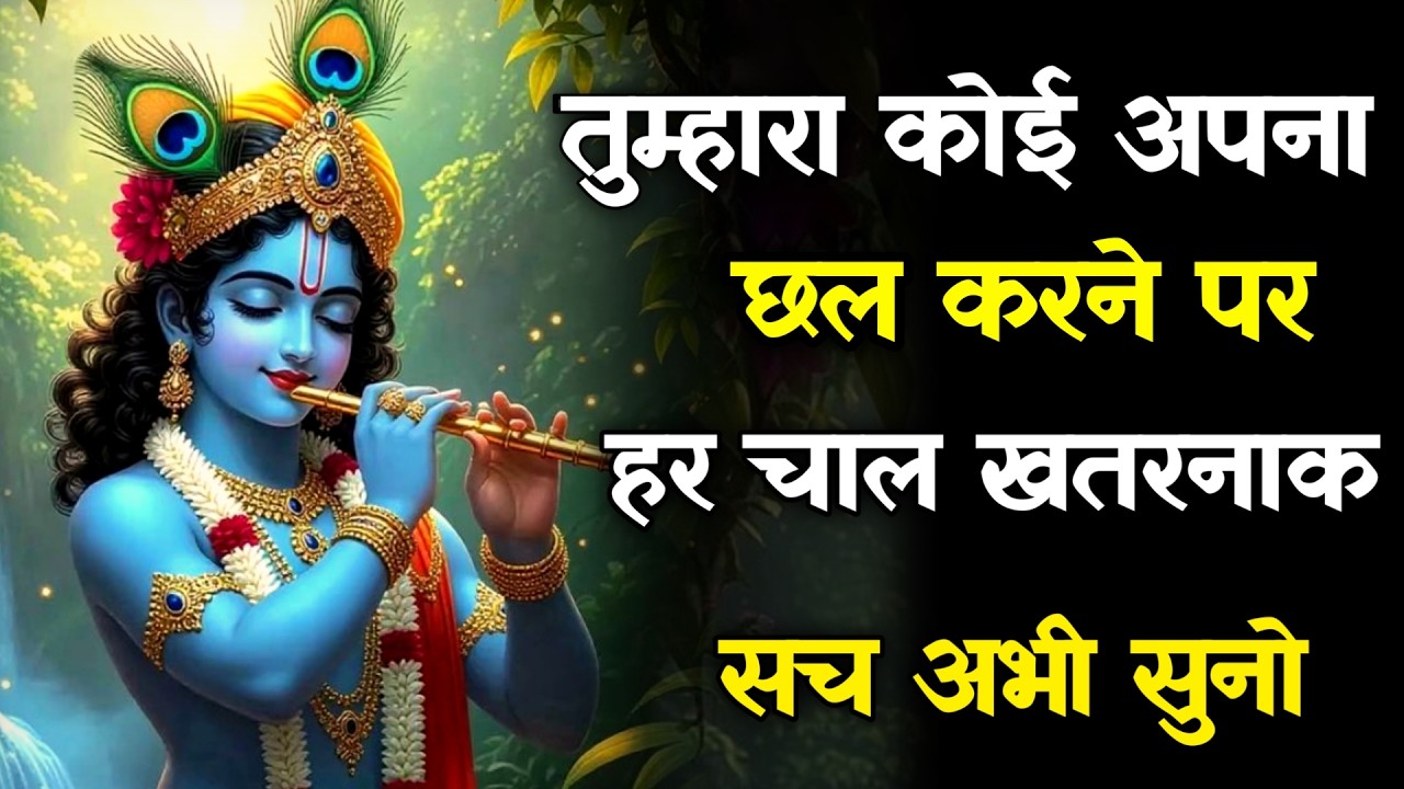 ||मेरे प्रिय||तुम्हारा कोई अपना छल करने पर हर चाल खतरनाक...lord Krishna divine message