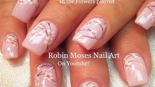 Easy White Cherry Blossom Nails! | Flower Nail Art Design Tutorial