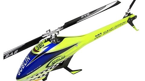 Goblin 380 yellow - Hardcore flight in 4k