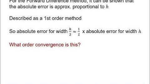 MEI Numerical Methods: Convergence 1-5