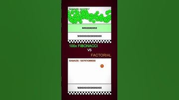 Factorial VS 100 Fibonacci!#ball #simulation #Satisfying #bouncingball #fyp #number