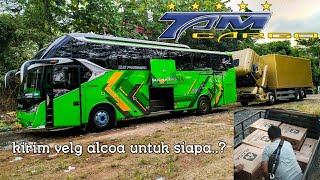 [VLOG] TAM CARGO Kirim VELG ALCOA Untuk Armada SUDIRO TUNGGA JAYA, Kok Malah Di Garasi BUS PESONA...