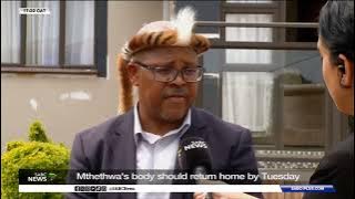 Nathi Mthethwa | Mthethwa's body expected to return home by Tuesday