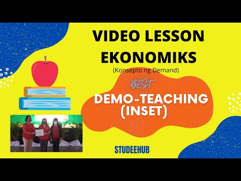 VIDEO LESSON SA EKONOMIKS|KONSEPTO NG DEMAND