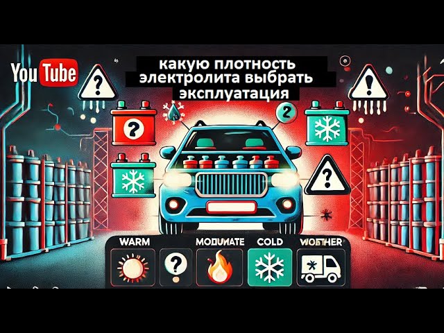 #Аккумулятор. Как выбрать идеальную плотность электролита для вашего автомобильного аккумулятора?