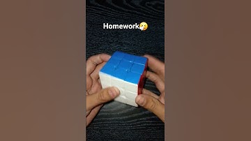 Class vs Homework vs Test #shorts #rubikscube #cubing