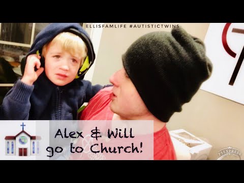 🧩😇-autistic-twins-at-church...how-did-they-do??-😌😇❤️