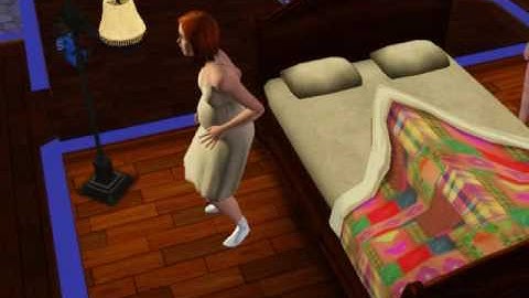 Sims 3 - Founder in labor.