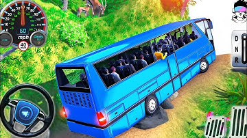 Offroad Bus Driving 3D - Real Drive Uphill Bus Simulator - Android Gameplay