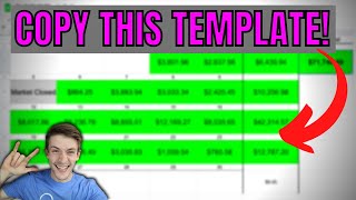 Here's My Day Trading Profit Tracking Journal Template. Copy It For Free!