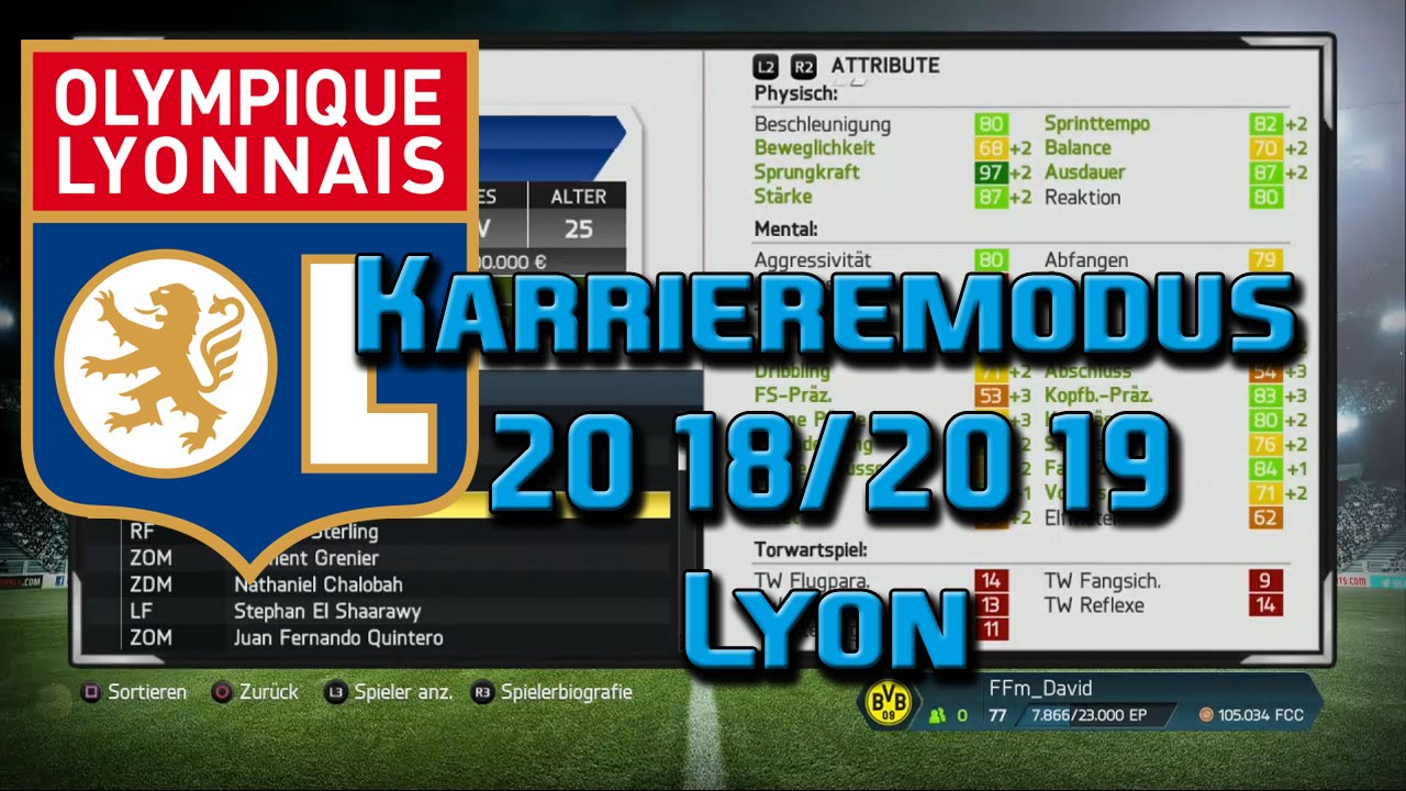 FIFA 14 Karrieremodus (PS4)| Olympique Lyon 2018/19 - Stats und Entwicklung !