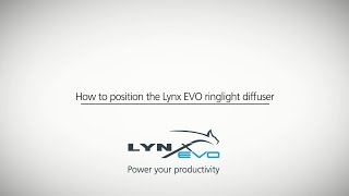How to position the Lynx EVO ringlight diffuser