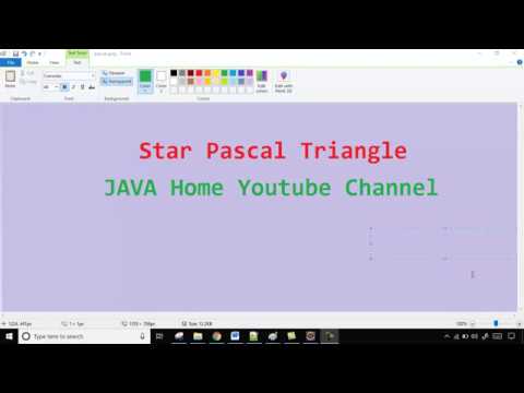 Java code - Pascal Star Triangle - Java interview