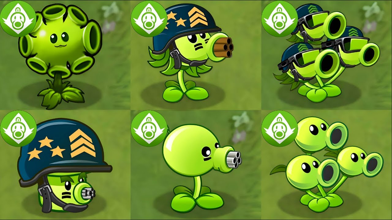 Plants vs Zombies 2 : 10 All-GREEN PEA Plants vs ALL Zombie - PvZ 2 ...