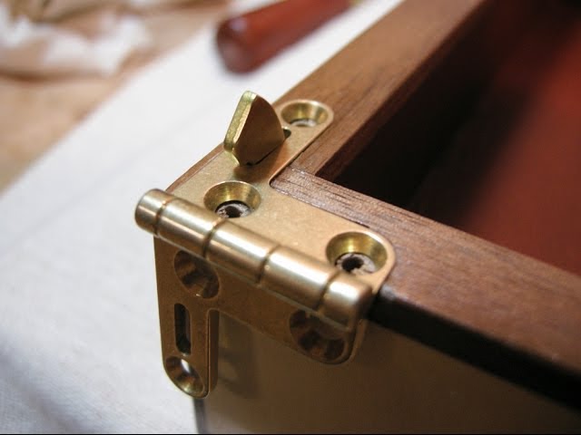 Applying shellac and hardware - the good Dr.'s medicine chest part ten. 