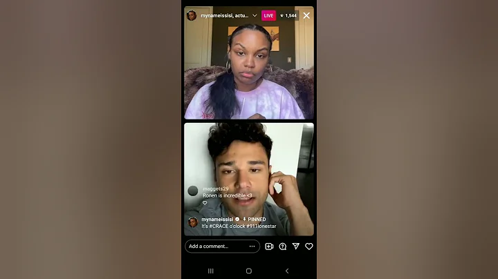 Sierra McClain and Rafael L. Silva - IG Live befor...