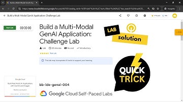 [2024] Build a Multi Modal GenAI Application: Challenge Lab [SOLUTION] | Qwiklabs