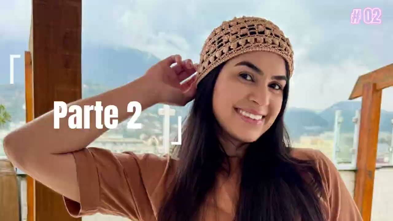 LENÇO DE CROCHÊ/ BANDANA/ HEAD PIECE PARTE 2