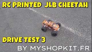 Rc 3D Printed car JLB Cheetah TRUGGY 1/8 BRUSHLESS 4S DRIVE TEST 3