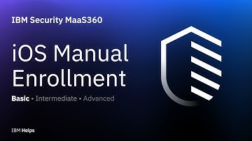MaaS360 : Walk-through of iOS manual enrollment