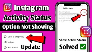 Instagram Activity Status Off/ON Kaise Kare | How To Turn Off Activity Status On Instagram screenshot 2