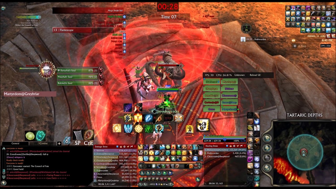 Rift Tartaric Depths Normal Mode All Bosses Cleric Tank (Diablocanine) POV