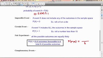 Founds 12: 3.1 Probability Terminology & Notation