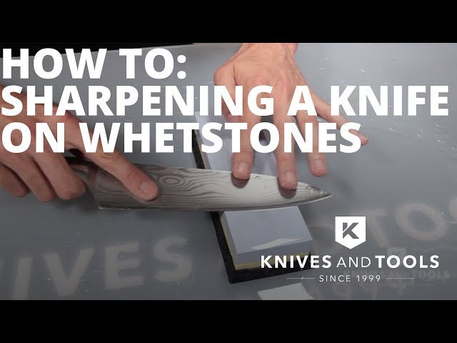 How to sharpen a knife on whetstones - Knivesandtools.com class=
