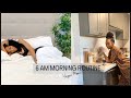 6 AM Morning Routine | Productive VEGAN Work from Home Morning Routine for Self-care