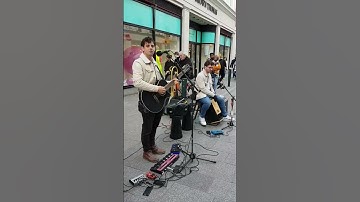 Amazing Stray Melody cover of The Sound Of Silence - Simon & Garfunkel 🎤🎸🎶 #shorts #busking #dublin