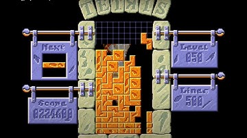 Amiga longplay - Tetris pro - Score above 200k in 500 lines