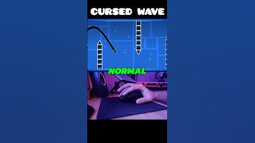 Impossible CURSED Wave 😨⚠️ #shorts #geometrydash
