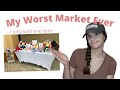 My worst market ever i only sold 1 item crochet market breakdown  market vlog