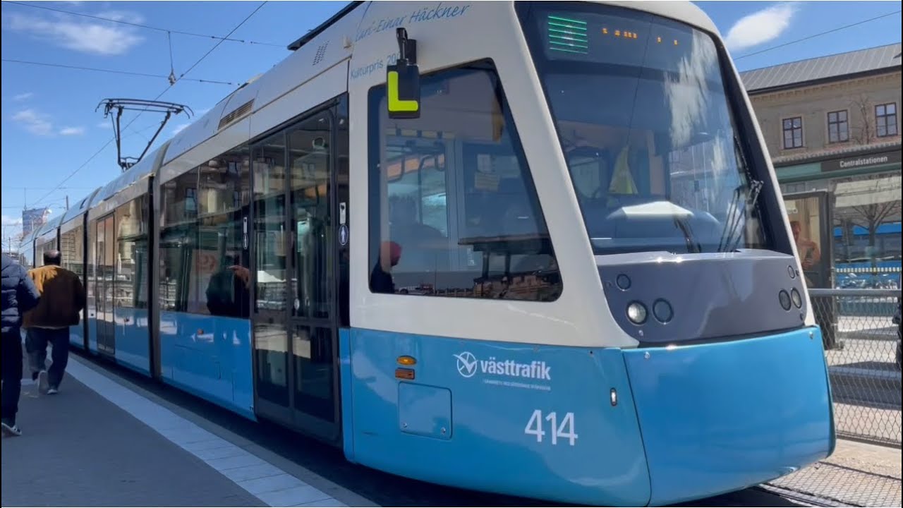 Sweden Göteborg Tram Ride No 4 From Central Station To Varbergsgatan