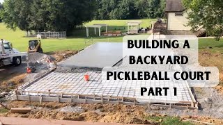 Backyard Pickleball Court Build Part 1