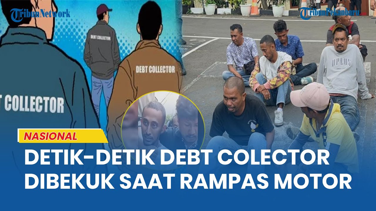 Detik-detik Polisi Tangkap 7 Orang Debt Collector  Saat Rampas Motor