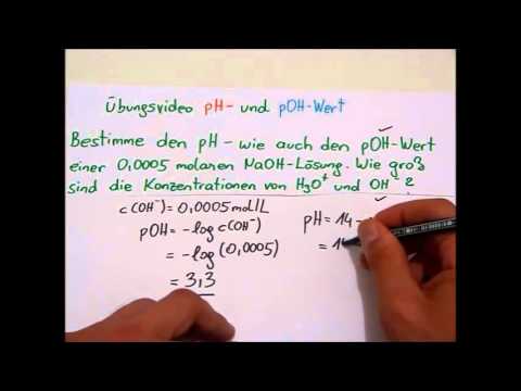 Übungsvideo: Berechnung von pH- und pOH-Wert einer NaOH Lösung