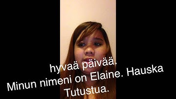 LEARN FINNISH (introducing yourself)