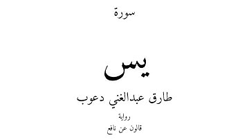 36 - القرآن الكريم - سورة يس - طارق عبدالغني دعوب
