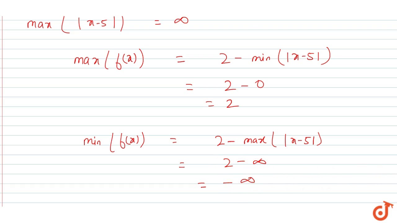 The Domain And Range Of The Function F Given By F X 2 X 5 Is Youtube The Domain And Range Of The Function F Given By F X 2 X 5 Is Youtube