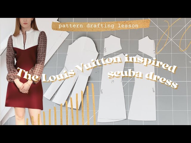 Pattern Drafting Lesson  The Louis Vuitton-Inspired Scuba Dress