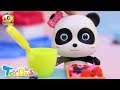 食べ物のお祭り❤いたずら食い逃げ 恐竜を逮捕した！❤トイバス（ToyBus) キッズ おもちゃアニメ