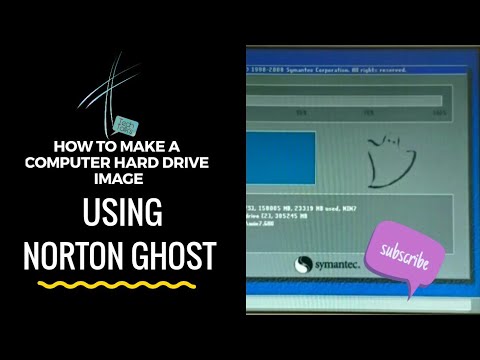 How to Make Computer Hard Drive Image Using Norton Ghost 👻