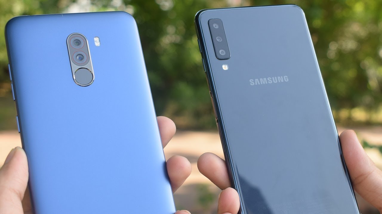 Poco A7 Samsung Galaxy A7 2018 vs POCO F1 Camera Comparison!!! - YouTube