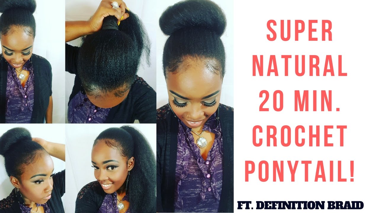 SEAMLESS CROCHET PONYTAIL NO BRAIDS! YouTube
