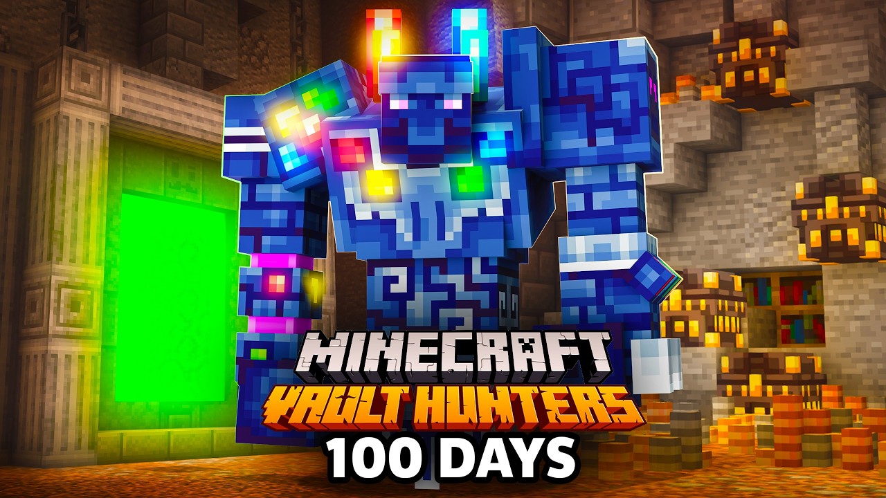 I Survived 100 Days as a VAULT HUNTER in Minecraft!