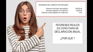 🆘Por que viene en cero la constancia de mis intereses reales ?🆘