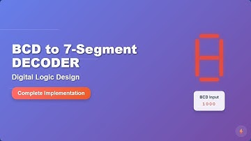 BCD to 7-Segment Decoder: Digital Logic Basics Explained!