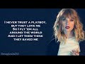 Taylor Swift - I Did Something Bad (Lyrics)